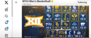 wvu basketball schedule 2023 printable